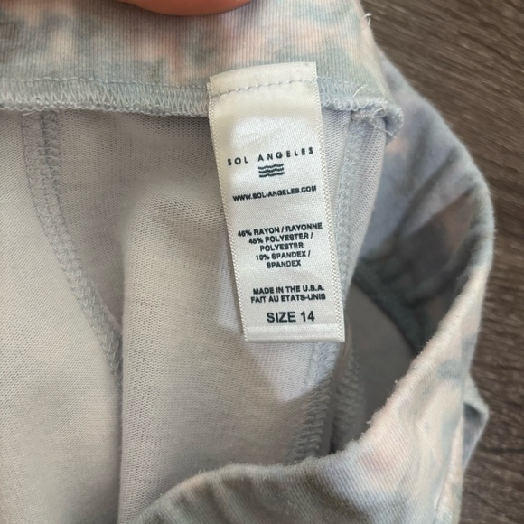 Sol Angeles Girls Multi Colored Sweatpants | Joggers Size 14 - Picture 7 of 8